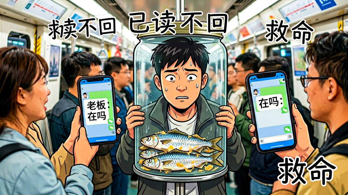 被挤到没有感情的地铁NPC