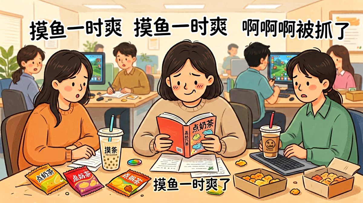 摸鱼被抓时的职业假笑