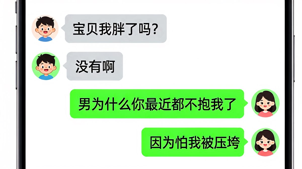 问胖没胖，结果被一句压垮送走