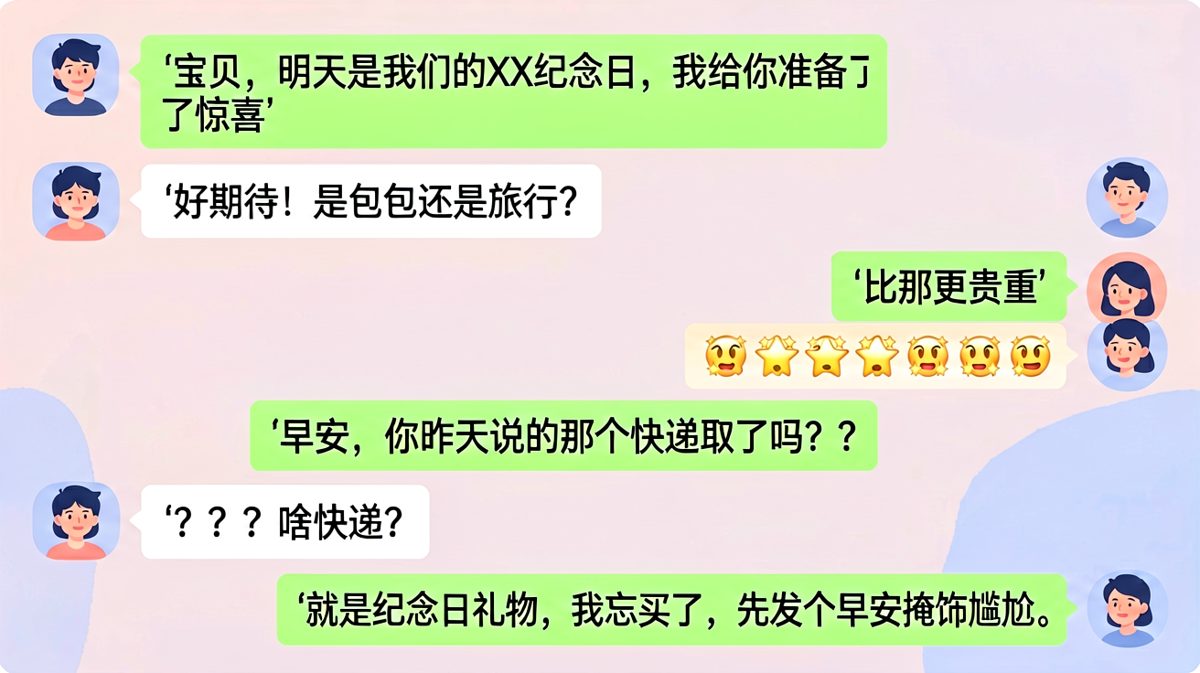 惊喜还没来，尴尬先到了，男友的纪念日求生欲满分却零分。