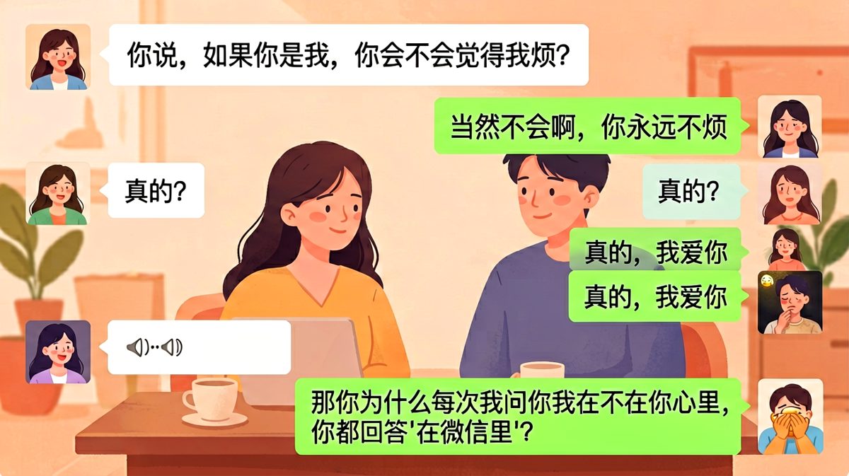 深情告白秒变精准自爆，直男的每一句话都是陷阱。