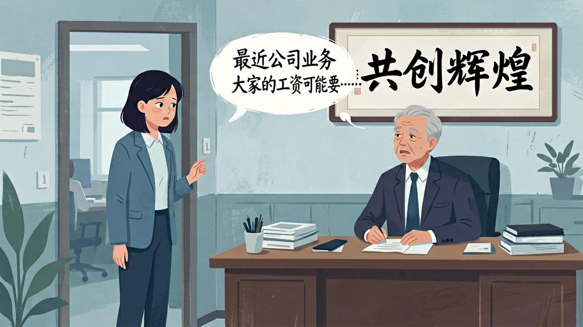 老板说工资要调整，我的心凉了半截