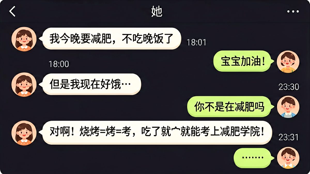 减肥的尽头是烧烤学院