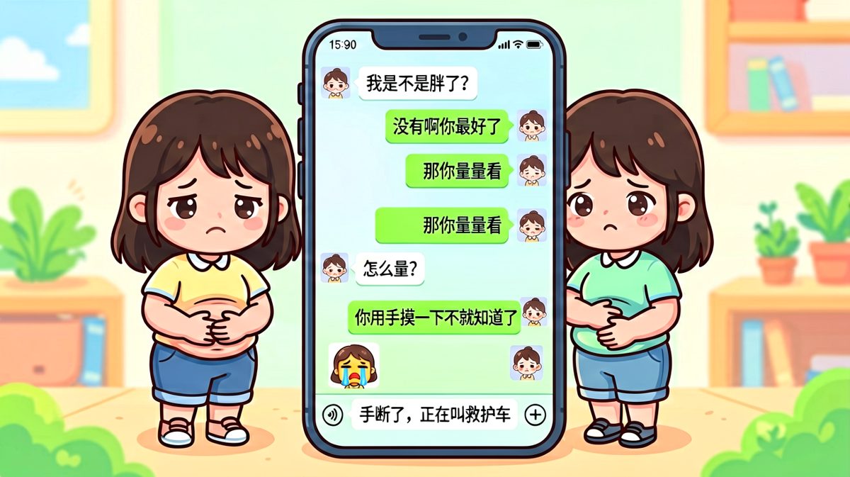 用手量体重，手没了