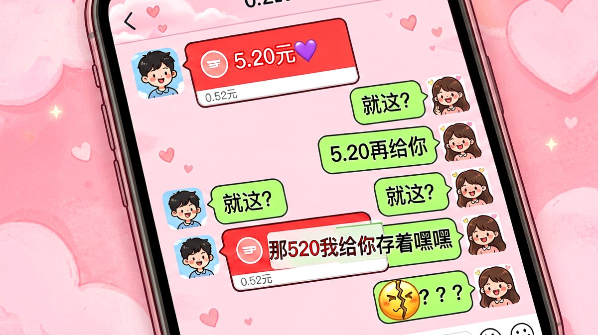 520变0.52，直男的财商让人窒息