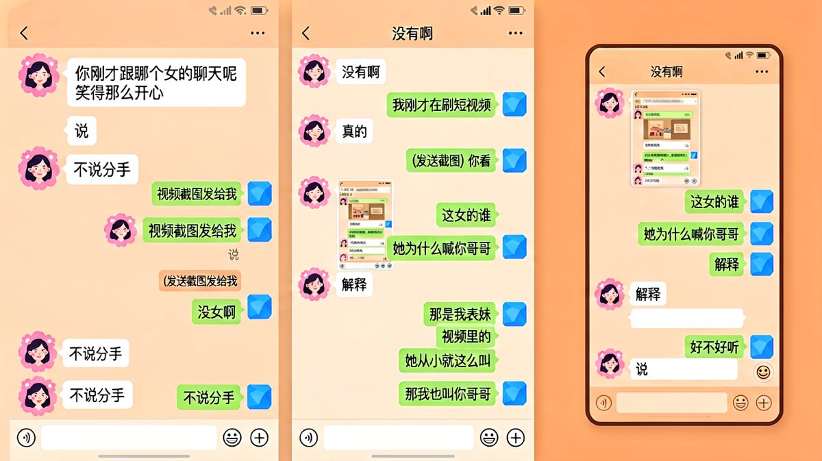 以为搬出表妹就能过关，没想到女生直接开启反向操作让男生无地自容。