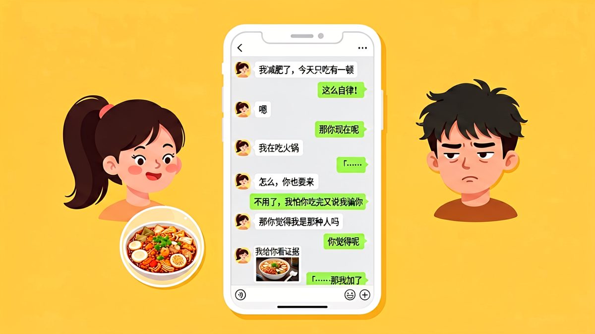 减肥女人的话里，只有「我不饿」三个字值得相信
