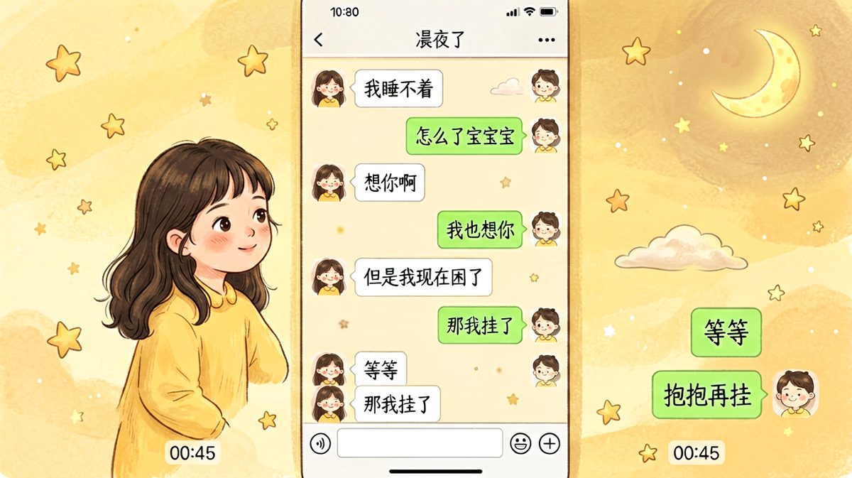 深夜不想挂电话的甜蜜拉扯，一秒钟反转令人捧腹