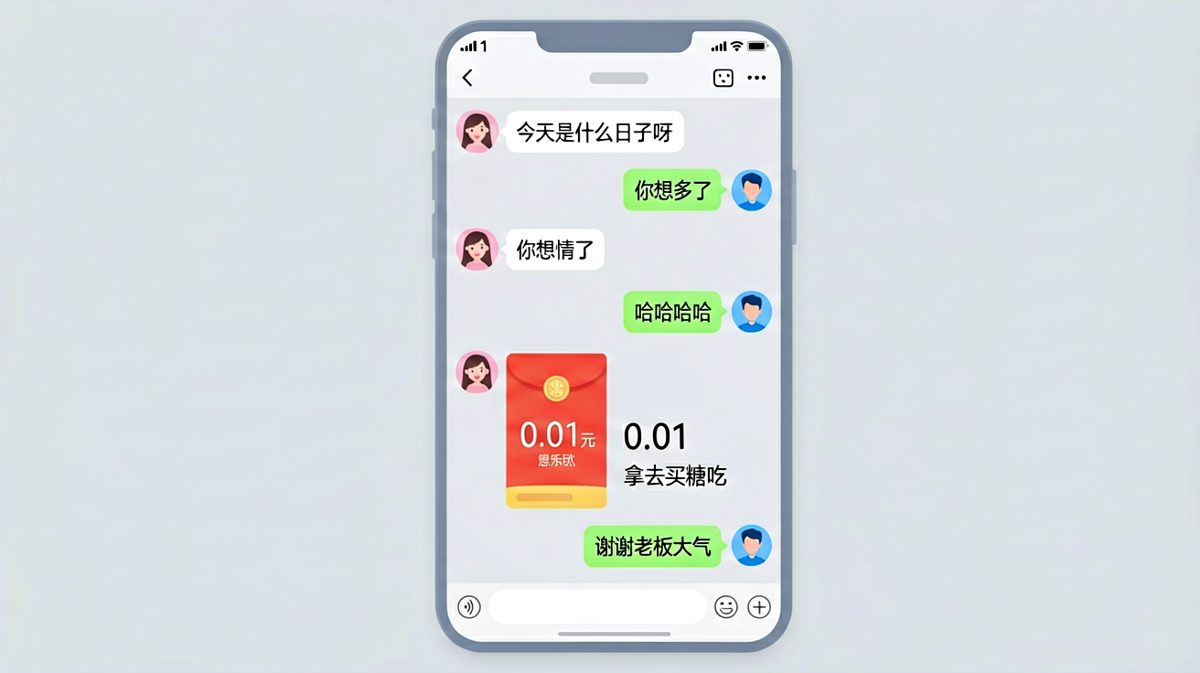 男生用0.01元红包完成了一次完美的'情感反击'