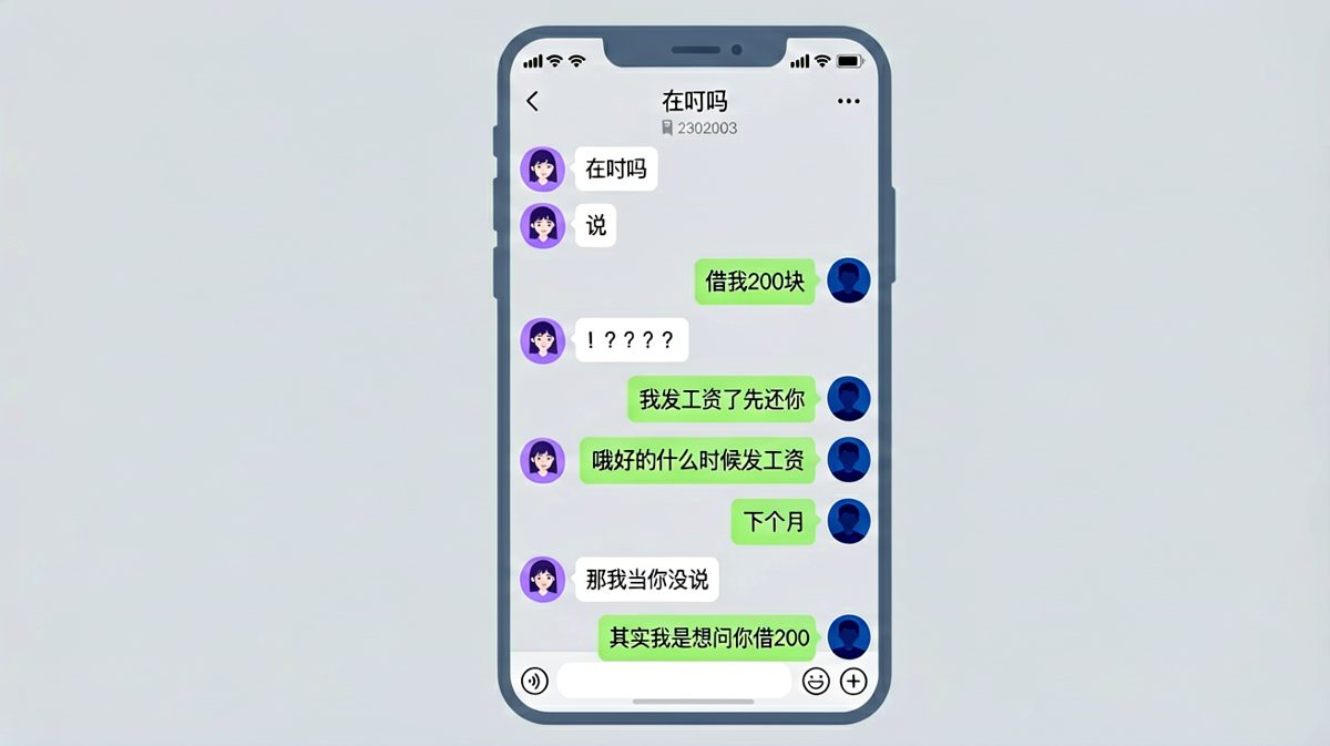 从借钱到被借钱，这操作我给满分