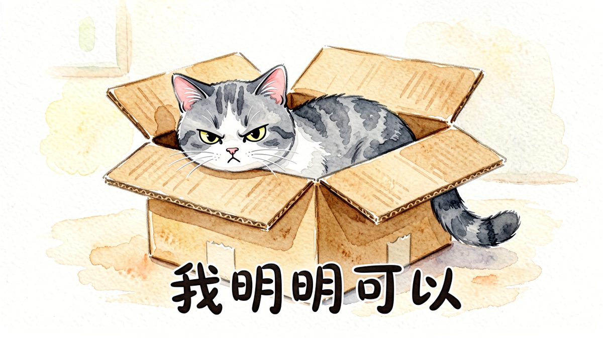 只要我想，纸箱就是我的家，不管合不合适