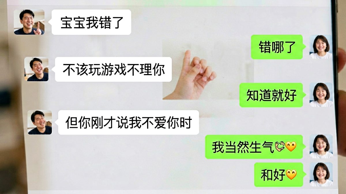 吵架哄人神反转，游戏比女朋友重要