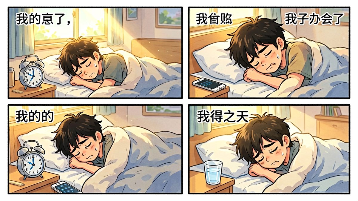 闹钟响了，但身体被床封印了