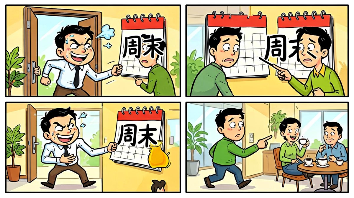冲到公司才发现今天是周六