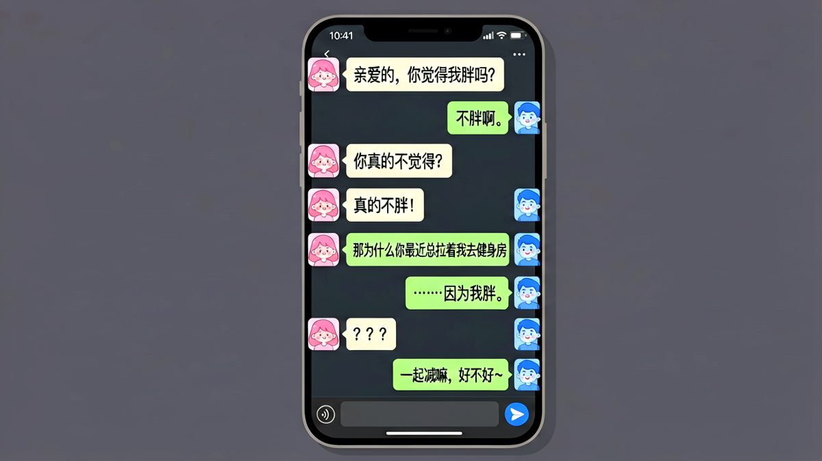 男生被问「我胖吗」后反杀翻车现场