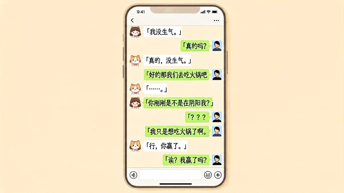 「我没生气」四个字背后的千层套路
