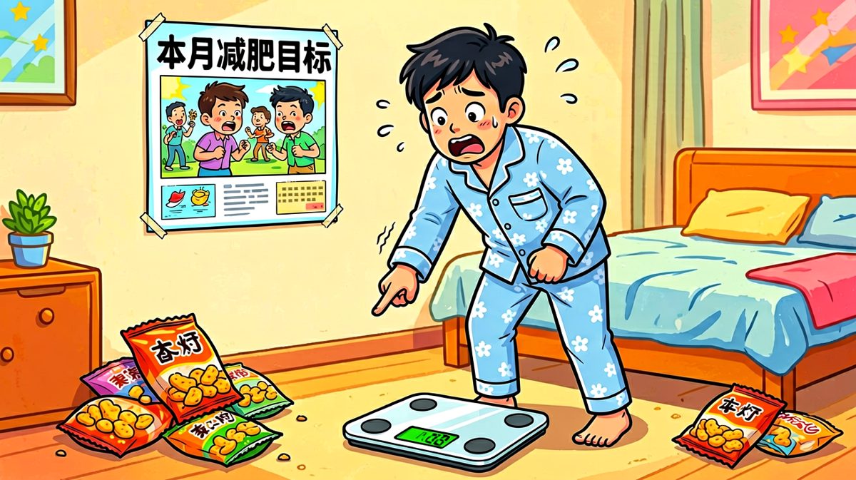 照秤那一刻，我决定从今天开始减肥！