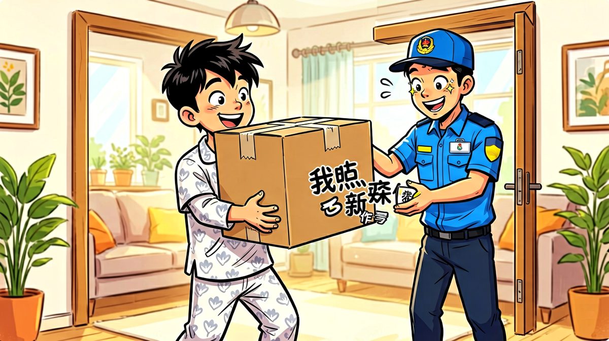 快递到了！超大一个包裹，太开心了！