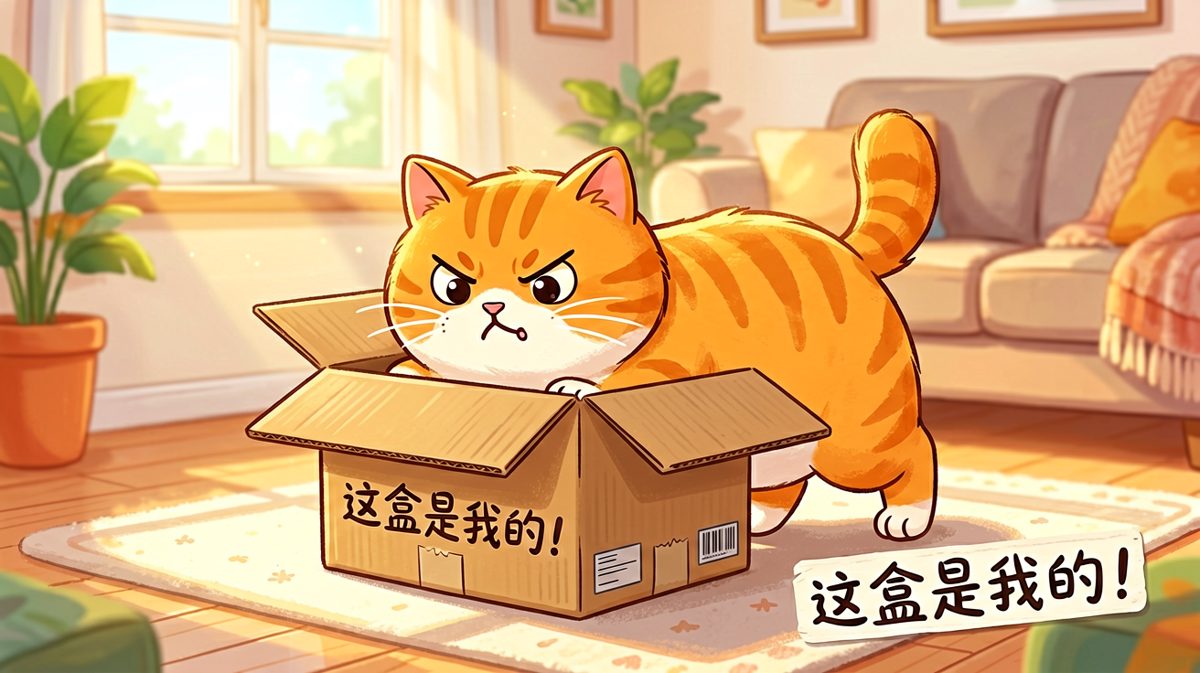 猫：只要我够努力，盒子就能装下我