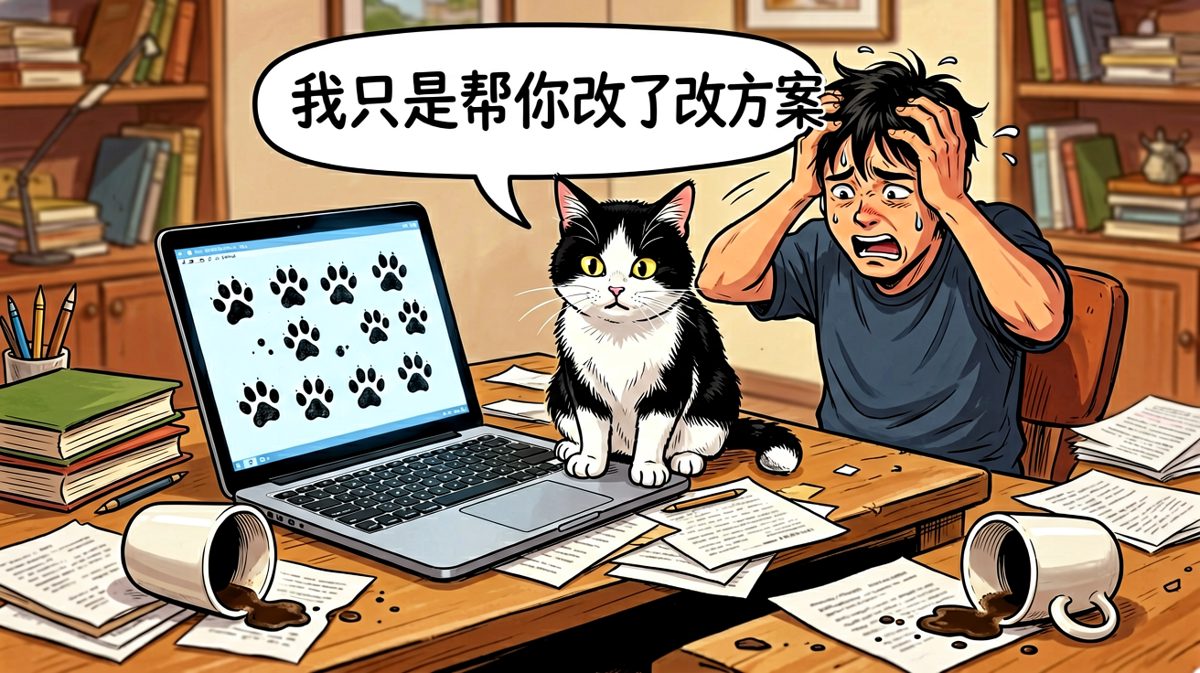 猫咪打工：这份周报我来帮你完成（物理层面）