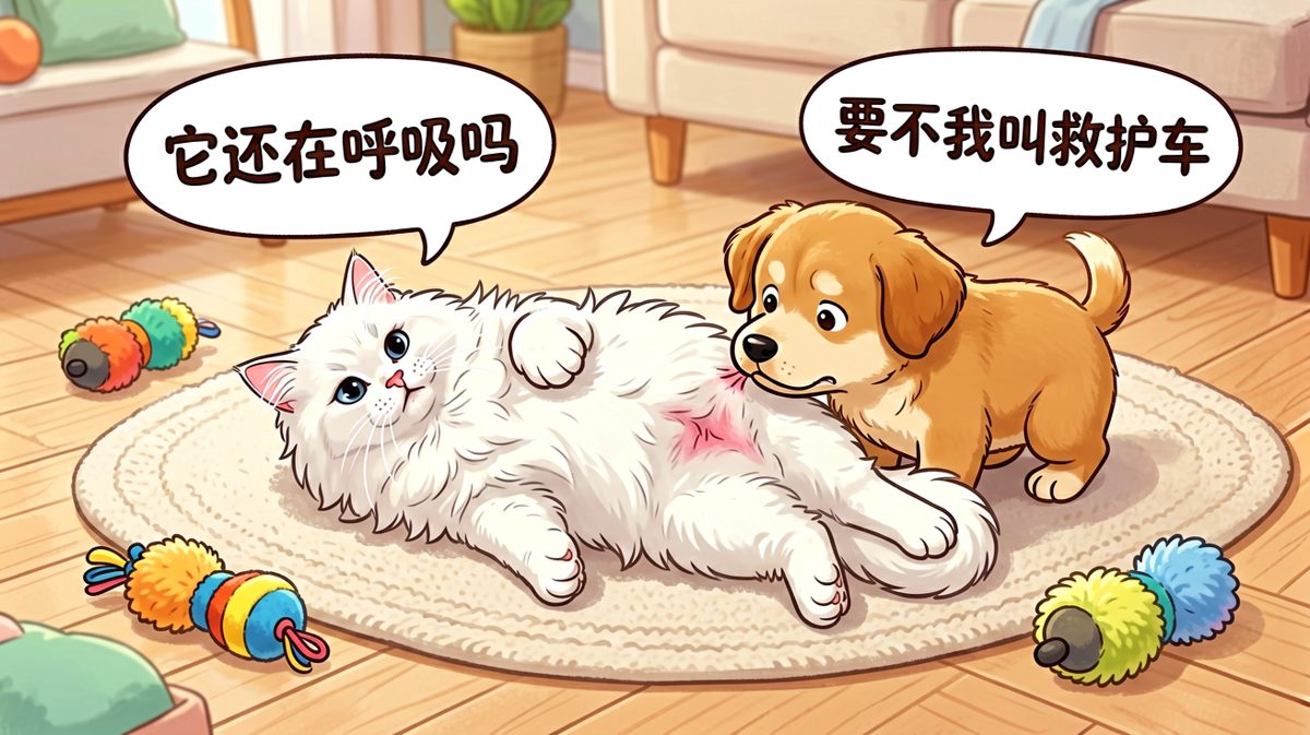 猫咪表演艺术：《装的，别拆穿》