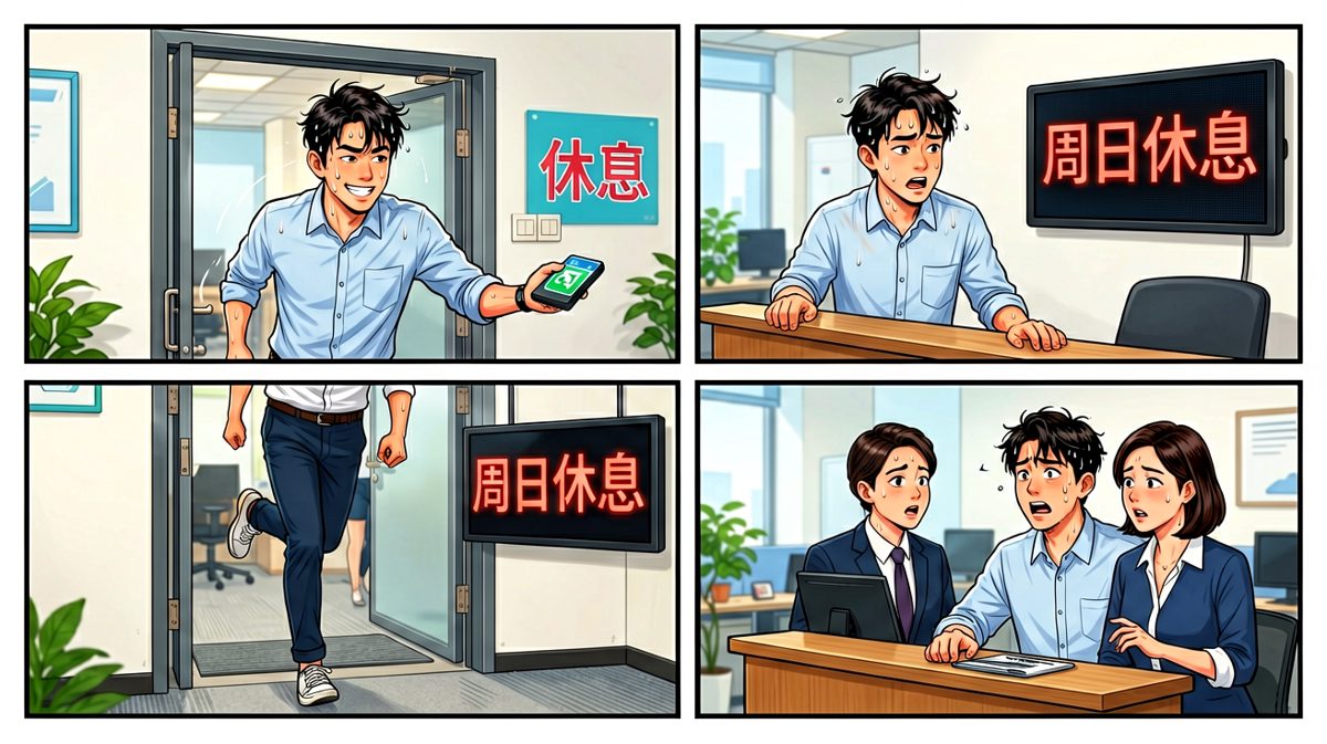 周一？今天不是周日吗……