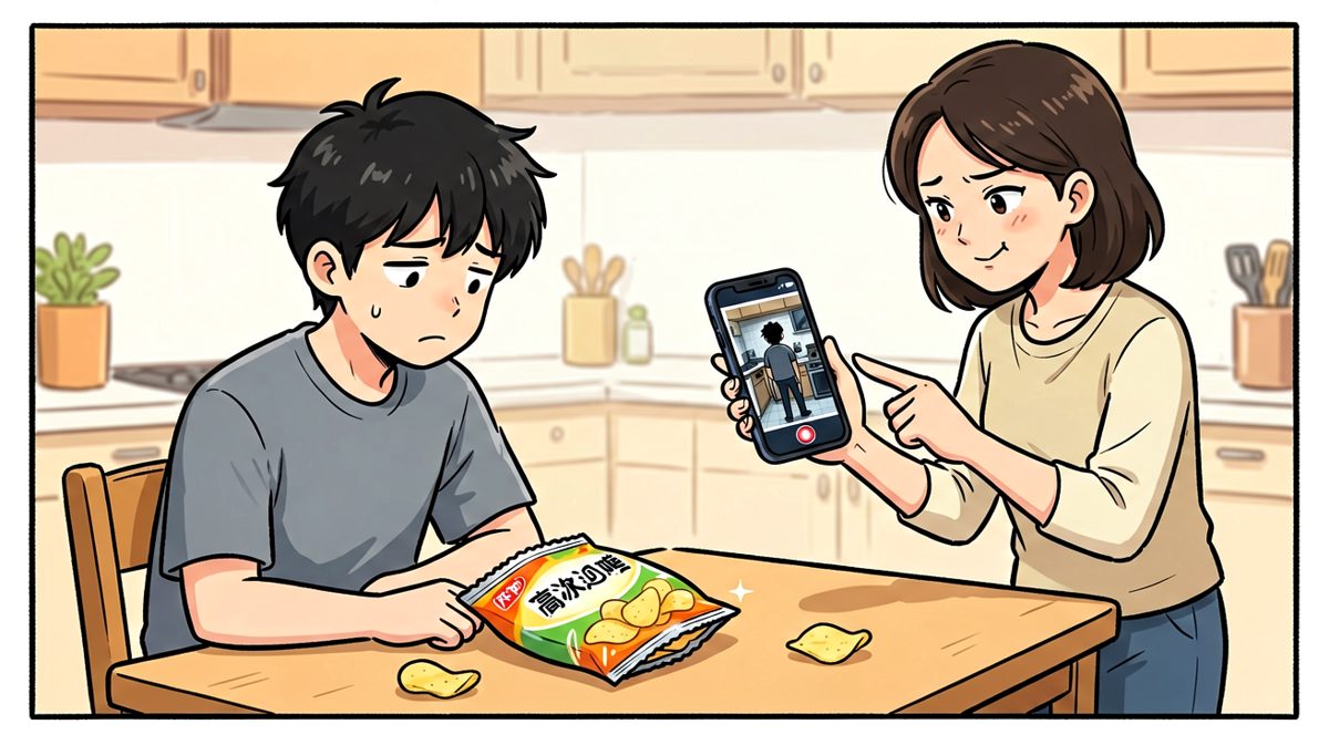 原来家里早就装了监控……社死现场！