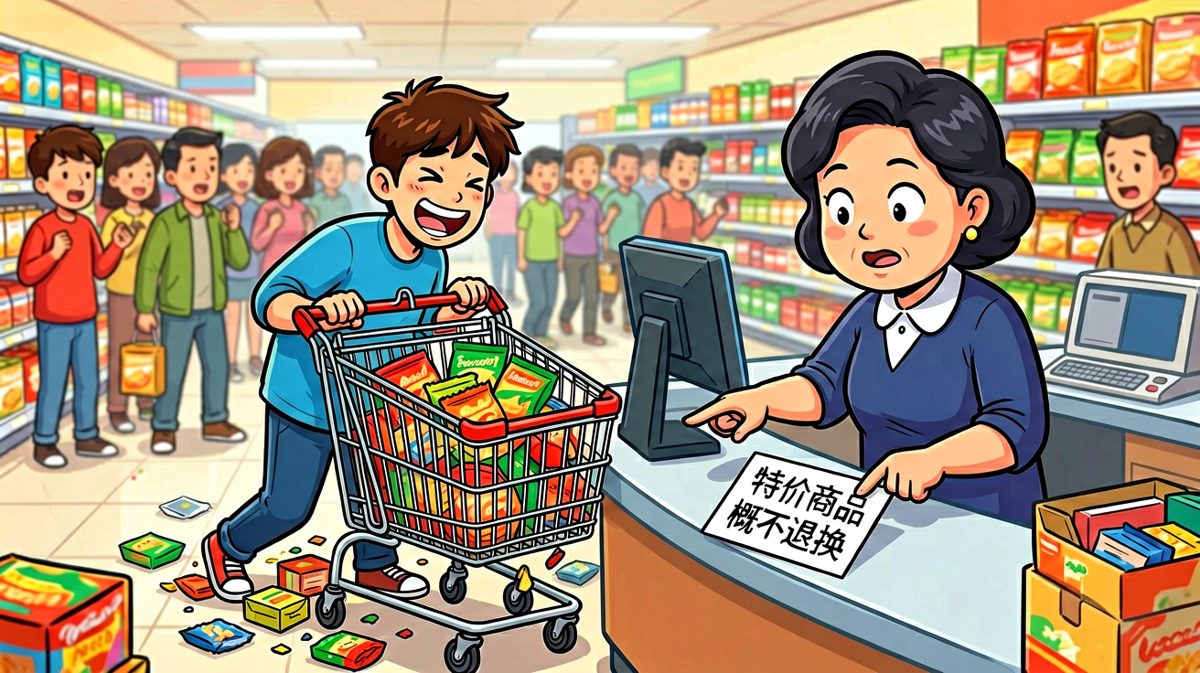 结账时才发现细则，笑容当场凝固