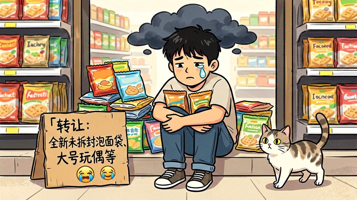 悔不当初，在门口摆摊转让战利品