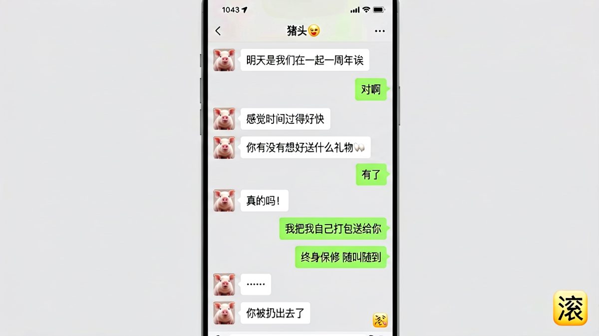 一周年纪念礼物送的是自己，还包终身保修，结果被原地驱逐