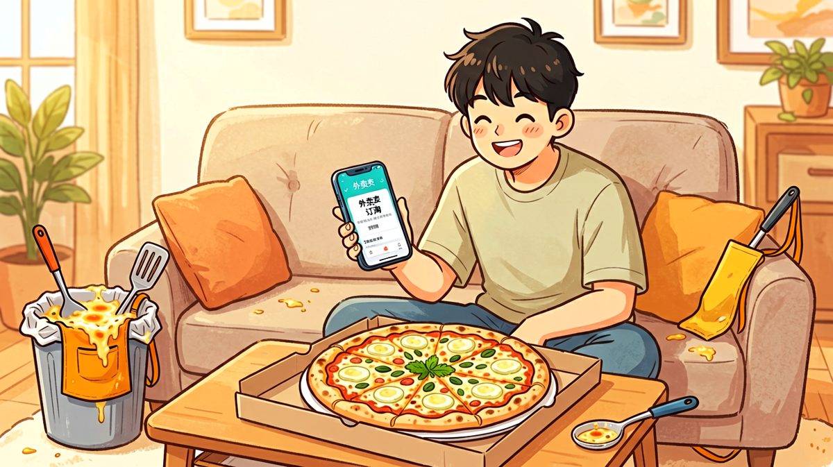 第四格：披萨才是人类最伟大的发明。