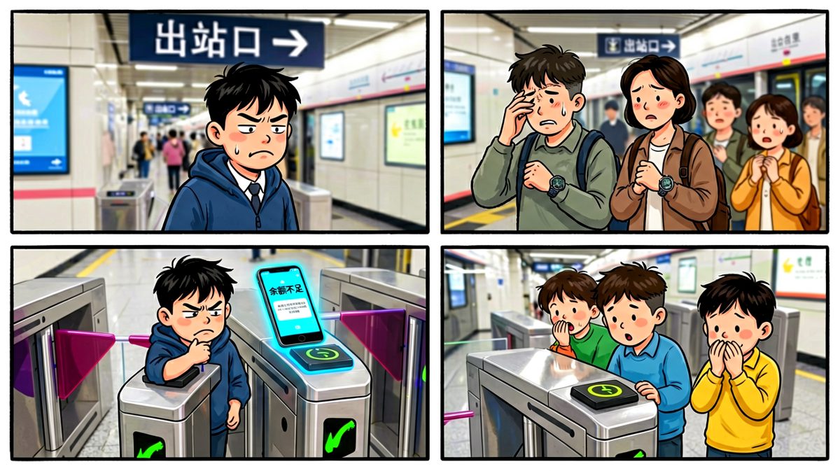 虚惊一场，但更尴尬的来了……手机有，但没钱坐地铁。