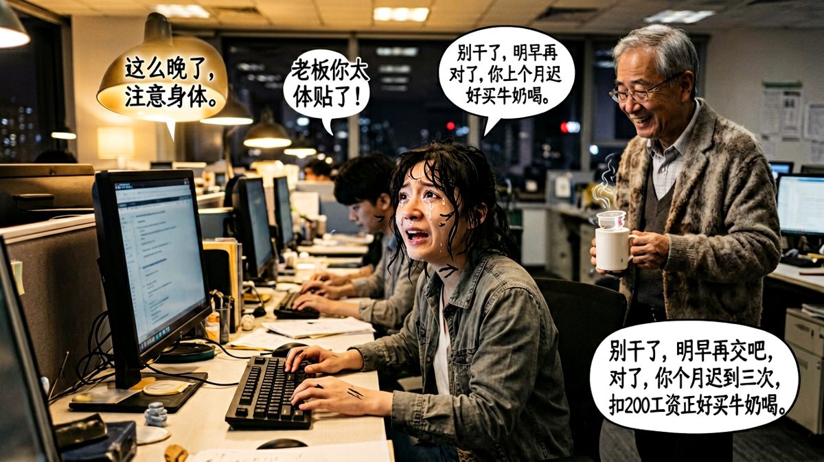 老板深夜送牛奶被感动，结果扣钱比牛奶贵多了