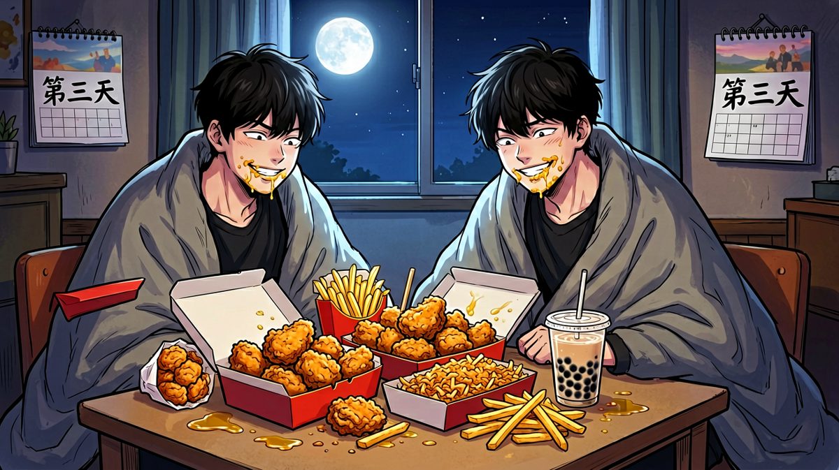 第三天：深夜破防，炸鸡是真香