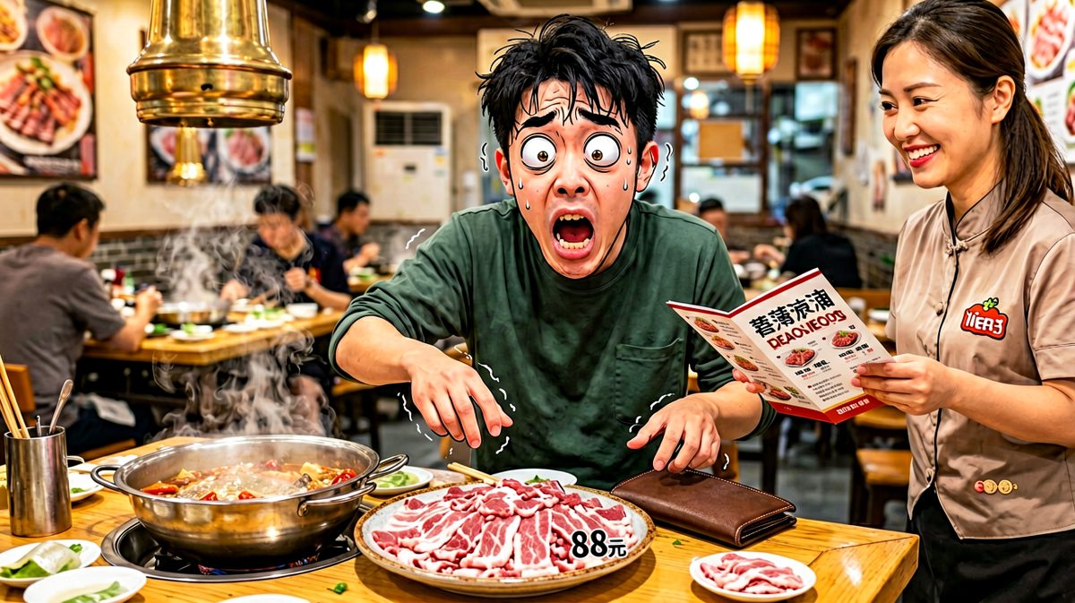 吃火锅前：放开那盘肥牛！吃火锅时：老板结账……那个，有优惠券吗？