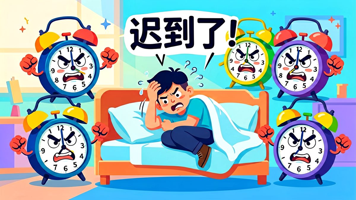 闹钟：起床！我：已死，勿扰。