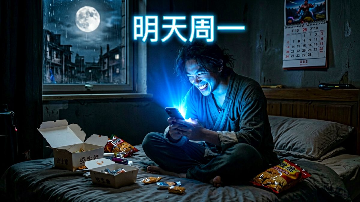 凌晨两点不睡觉的我，比老板还能熬夜。