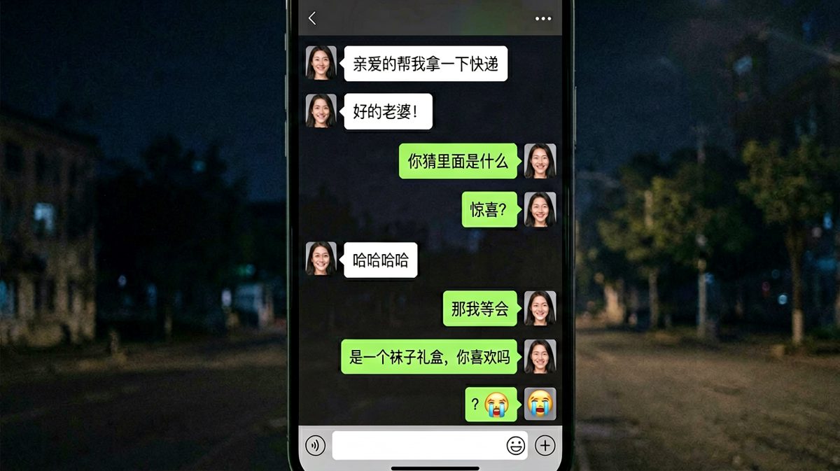 深夜让男朋友拿快递，结果是个袜子礼盒，男友崩溃脸
