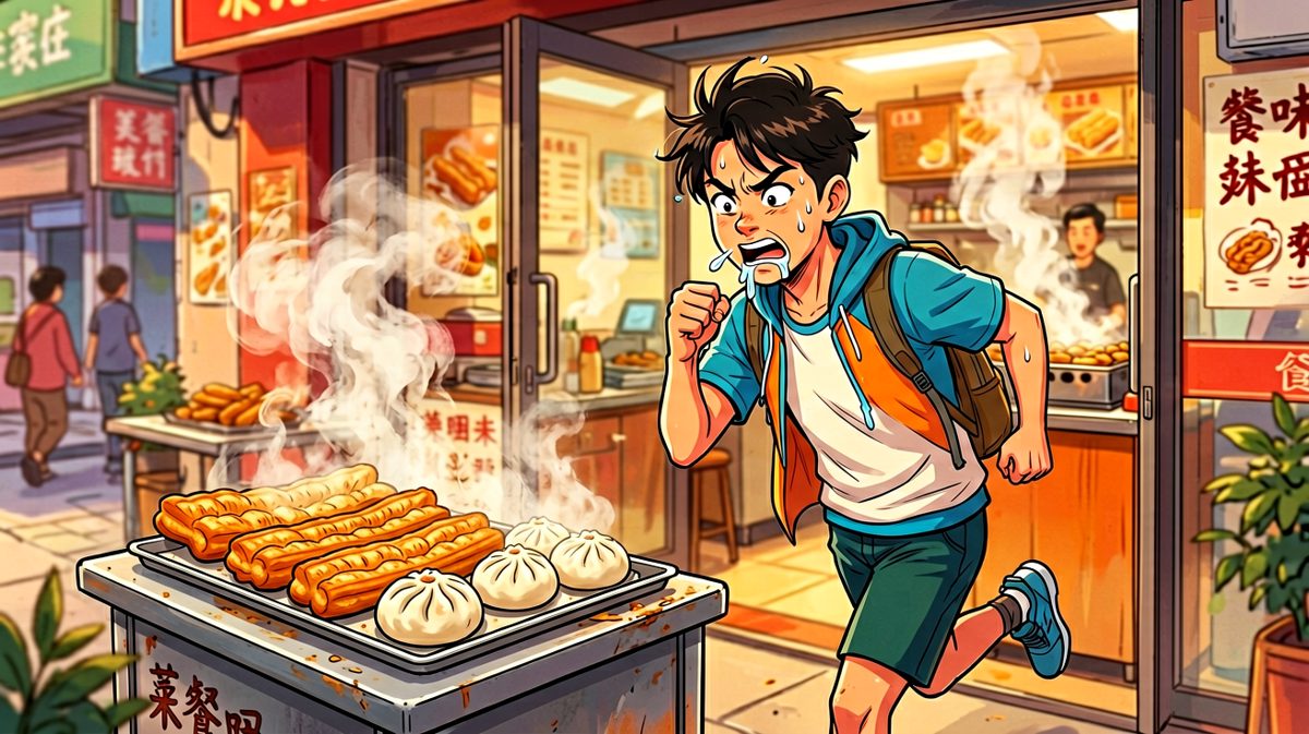 路过早餐店，香味直冲天灵盖，减肥计划瞬间动摇。
