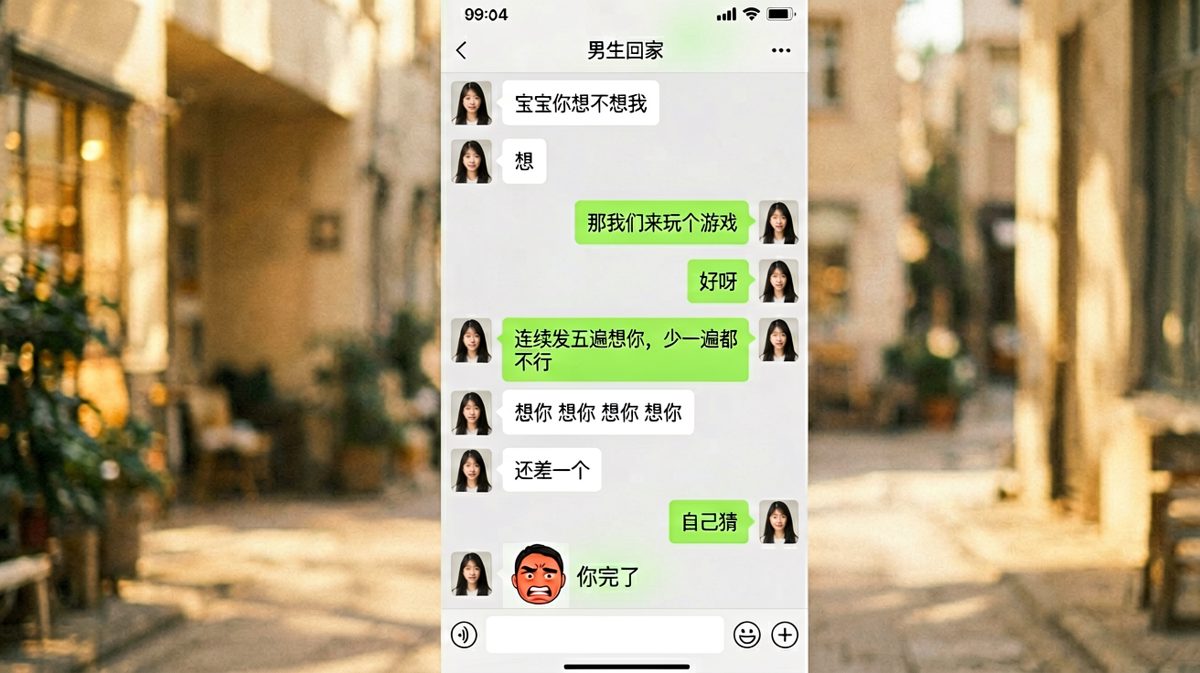 让男友连发五遍想你，他故意少发一个气死你