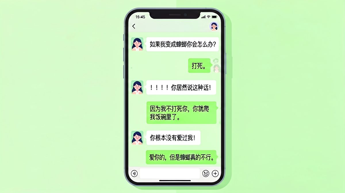理工男式回答女友灵魂拷问，直男天花板