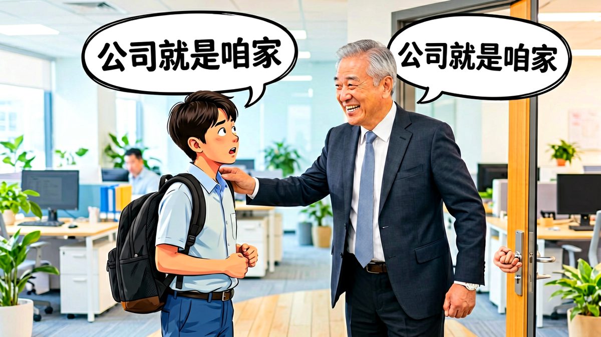 老板：把公司当家，员工：好，那我回家了