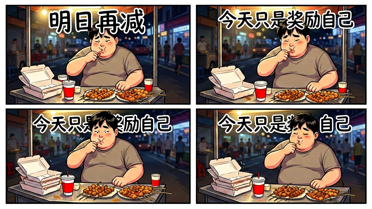 奖励自己，明日再减