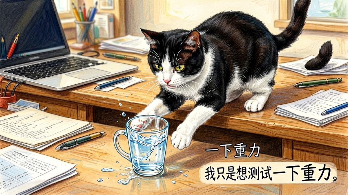 这是它每天必修的物理实验课：万物皆可推