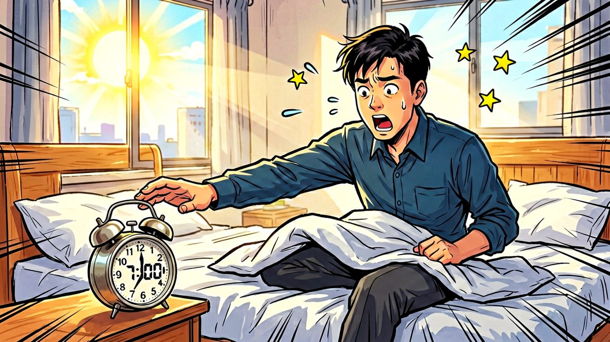 猛然惊醒发现已经迟到了！