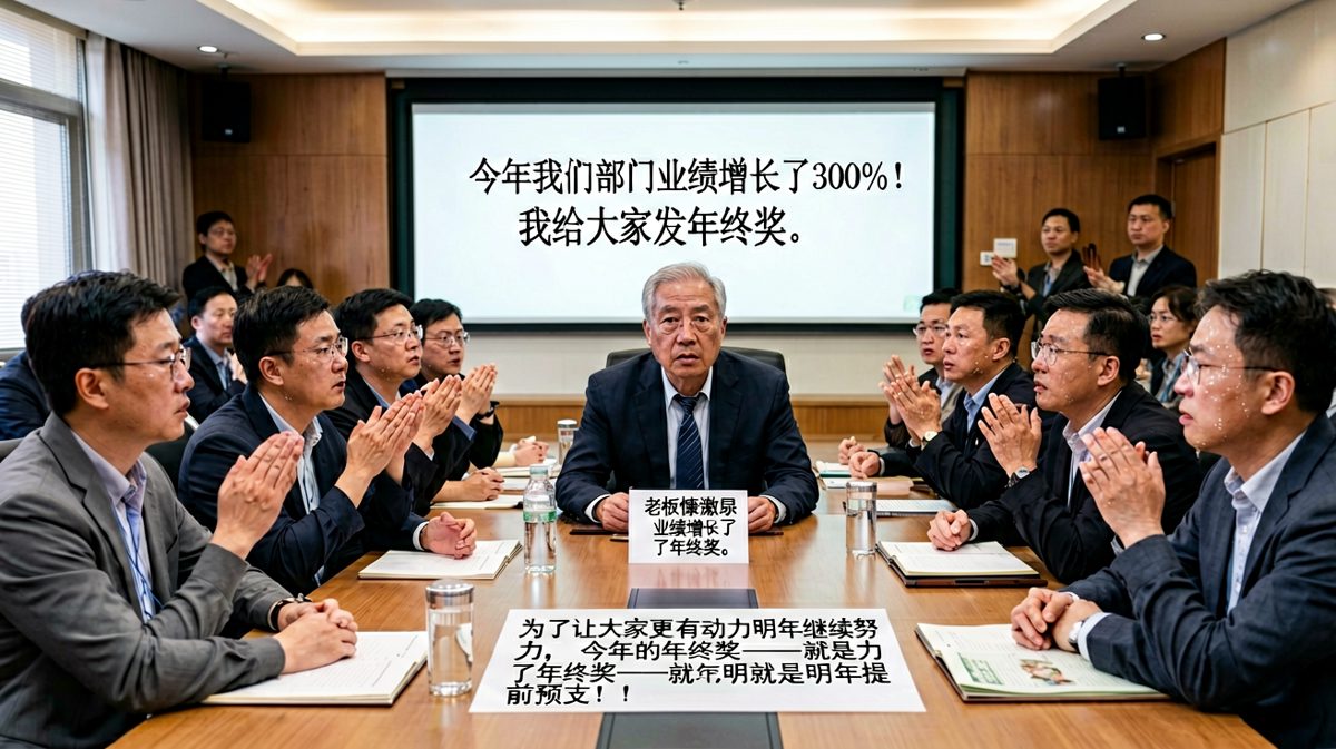 老板承诺年终奖，结果是要员工明年提前干活