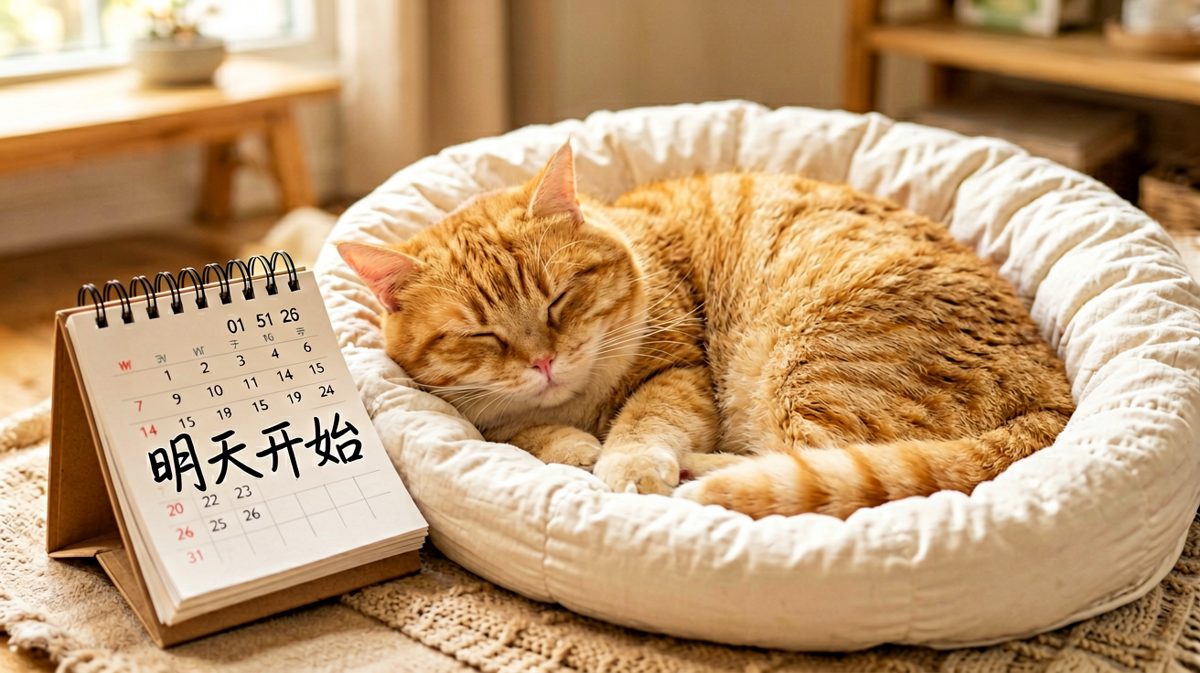 第一天结束：明天一定减！