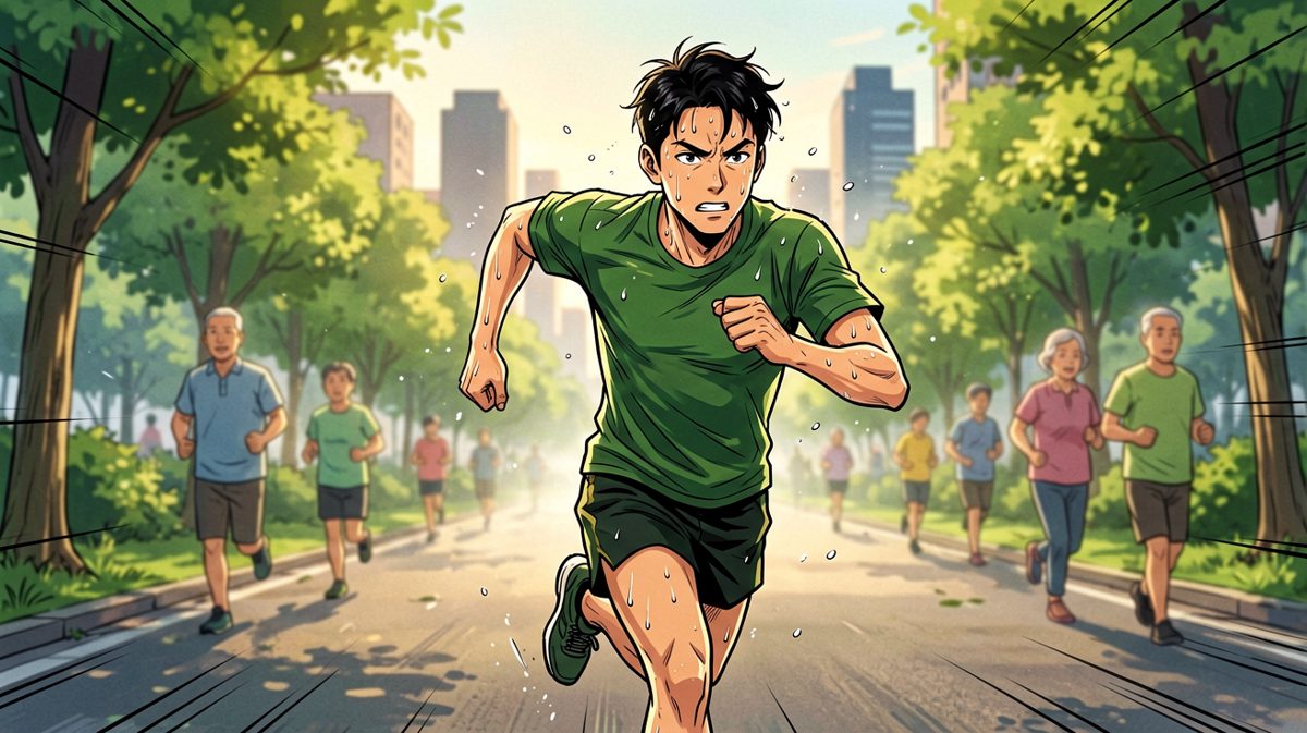 奔跑中！今天一定能突破自我