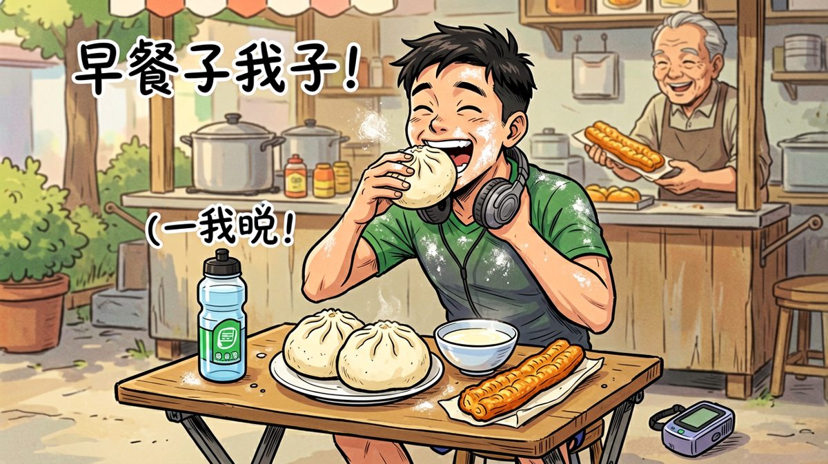 晨跑？不，今天是晨吃！