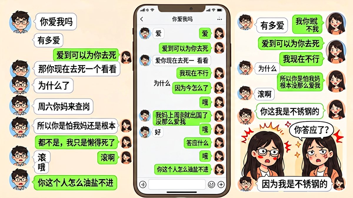 爱到可以为你去死，结果因为周六懒得死了
